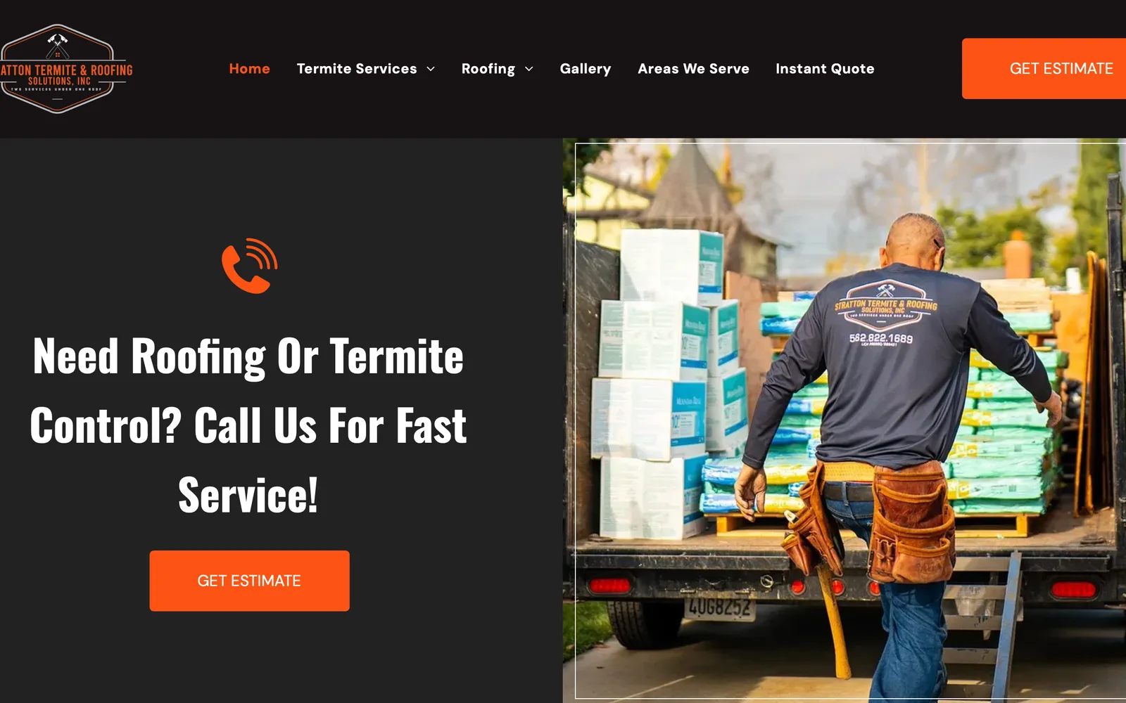 Stratton Termite and Roofing website rebuild