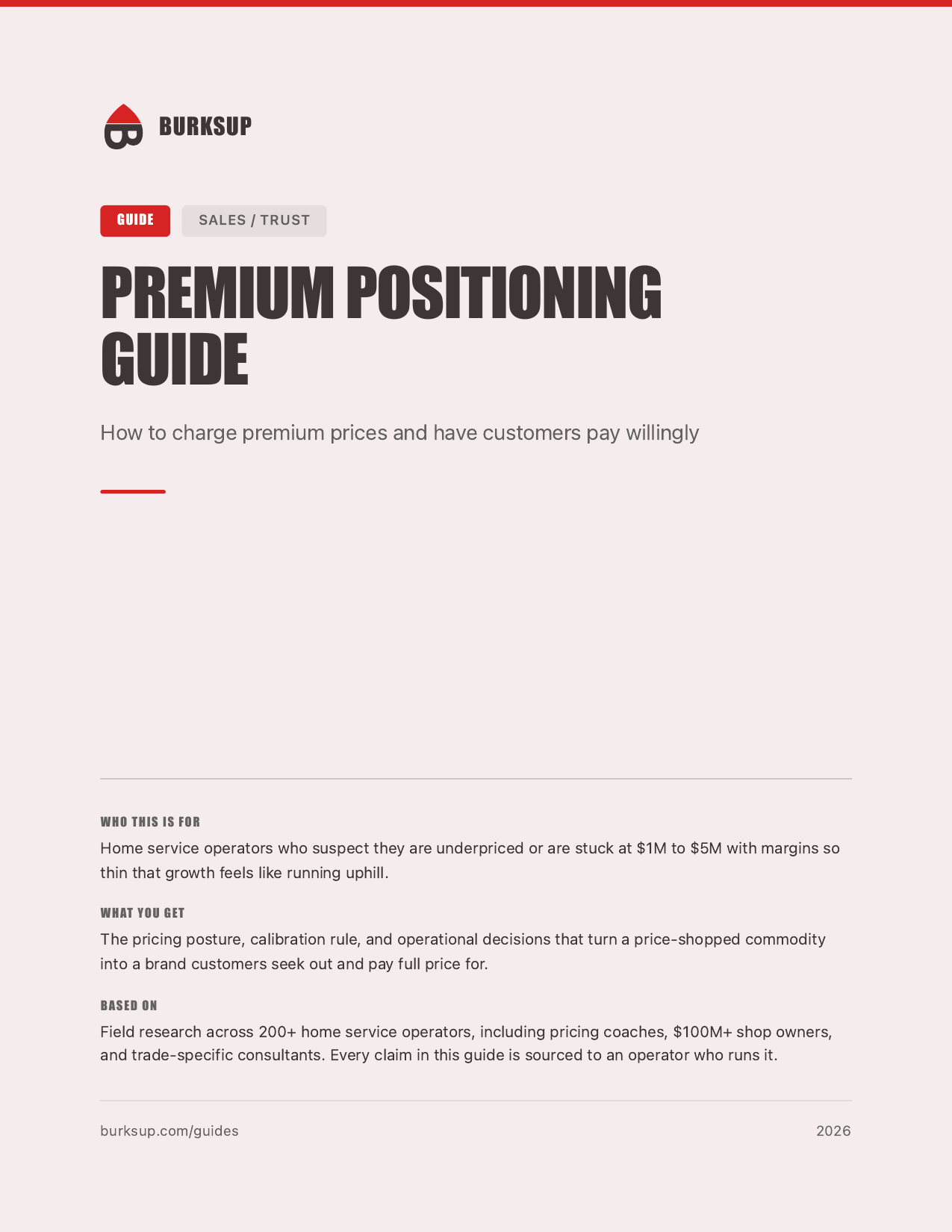 Preview of Premium Positioning Guide