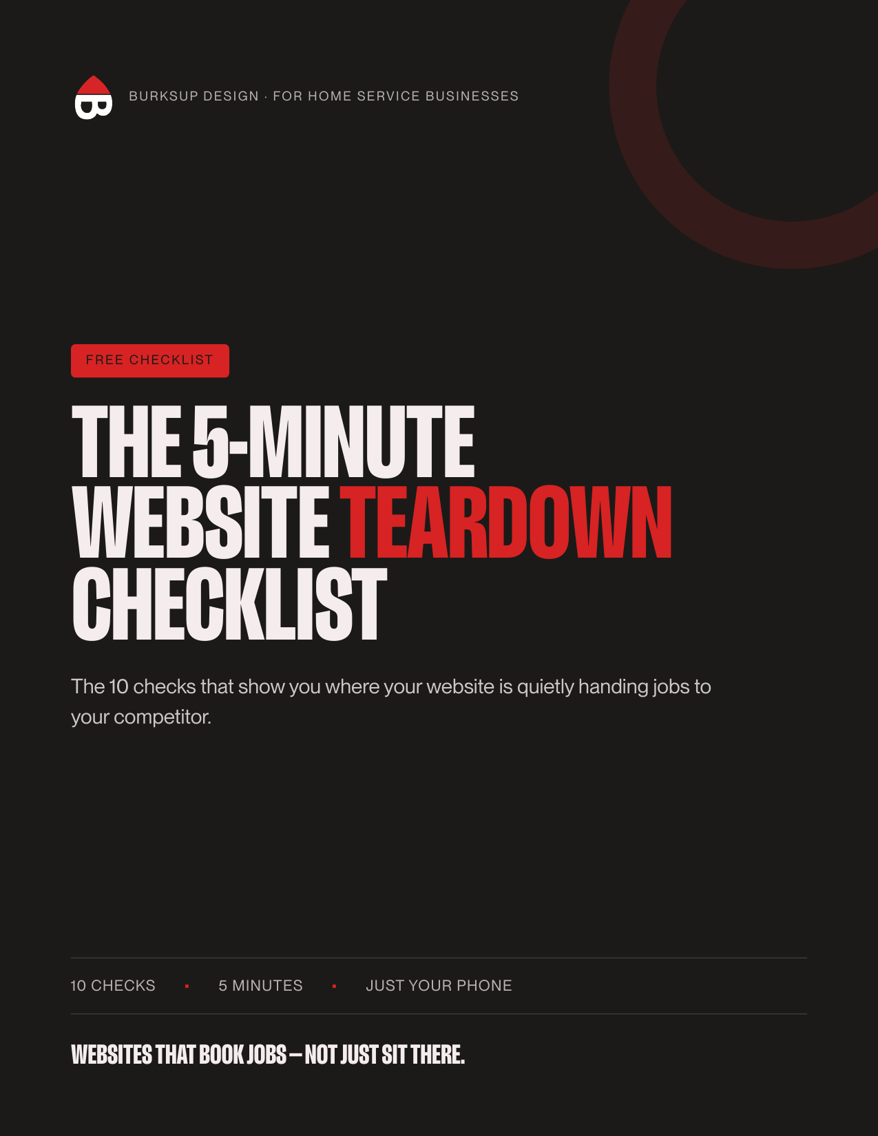 Preview of The 5-Minute Website Teardown Checklist